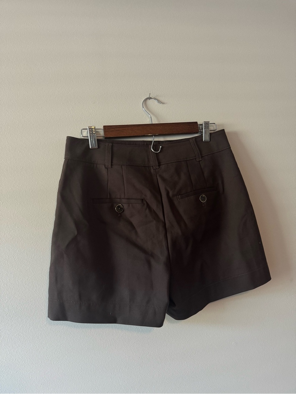 NWT High-Rise Brown Utility Shorts - Picture 4 of 6